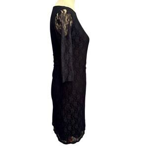 Whimsigoth Black Lace Dress M Dark Romantic Witchy Coquette Gothic Chic Goth